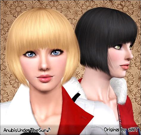 Anubis Sims Stuff Awts T Hair Mesh 003 Mitts ~ Pookletd And
