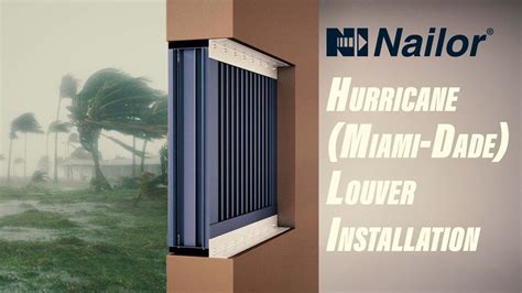 Nailor Miami Dade Qualified Louver 1605wdvm Installation Youtube