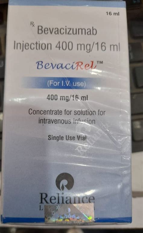 Reliance Bevacirel 400 Mg Bevacizumab Injection Storage 2 8 0c