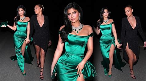 Kylie Jenner Sexy Revealing Dress At The Kardashians Christmas Eve