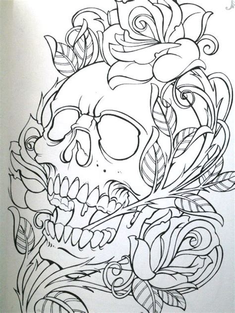 Pin By 6lone6wolf6 On Stuff Skull Coloring Pages Skull Art Drawings