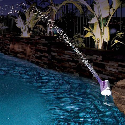 Color Cascade Waterfall Swimming Pool Fountain Led Light Outdoor Lights