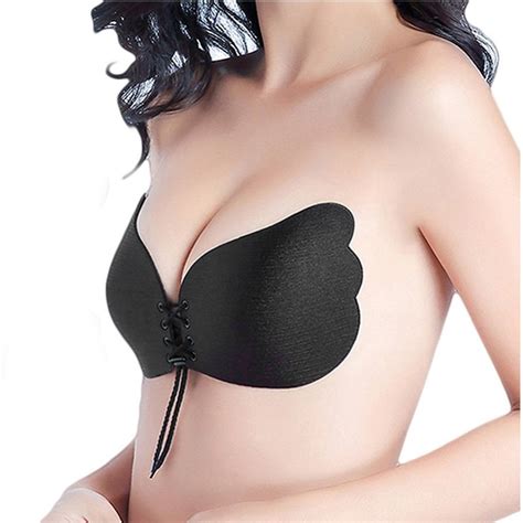 Sexy Self Adhesive Strapless Bra Bandage Stick Gel Silicone Push Up Invisible Seamless Backless