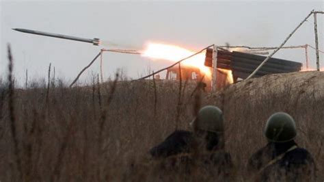Ukraine Conflict Many Soldiers Dead In Rocket Strike Bbc News