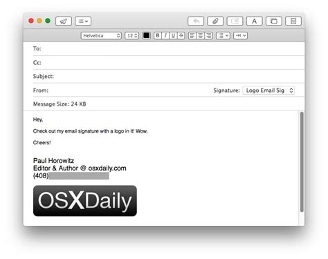 How to Add an Image to Email Signature in Mail for Mac