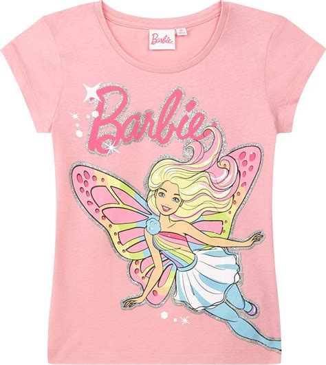 Barbie Barbie Mädchen T Shirt Rosa 104 T Shirts Amazonde Bekleidung