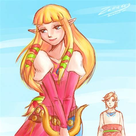 Zelda X Link Are So Cute Legend Of Zelda Skyward Sword