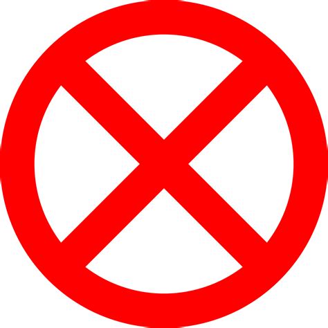 Download This Free Icons Png Design Of No Sign X Png Image With No