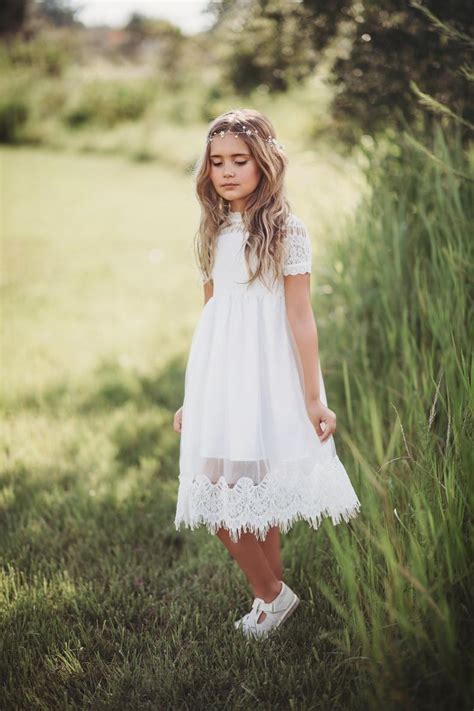 white flower girl dress tulle and lace flower girl dress etsy infant flower girl dress
