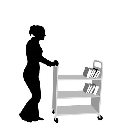 Best Library Cart Illustrations Royalty Free Vector Graphics And Clip