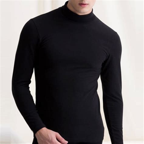 Clean and store me properly. Men's Warm T-shirt Long Sleeve Turtleneck Jumper ...