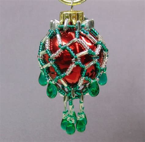 Printable Free Beaded Christmas Ornament Cover Patterns