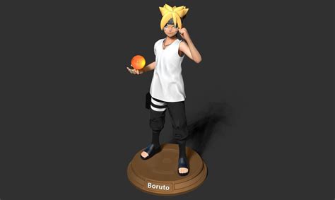 Boruto Figurine Of Naruto Holding Orange 3d Model 3d Printable Cgtrader