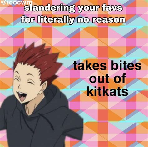 Slandering Your Favs Fandom Memes Haikyuu Haikyuu Anime