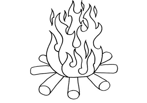 Fire Coloring Pages Fun Coloring