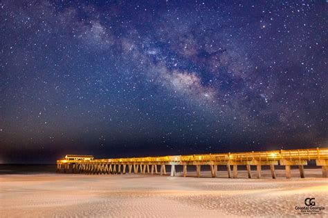 Tybee Pier Milky Way View Night Photography Milky Way Blog Photography
