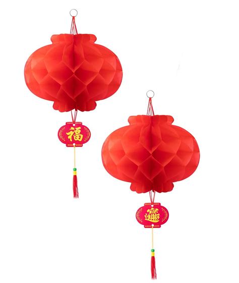 Asian Home Red Paper Lantern Hanging Lanterns For Chinese Spring