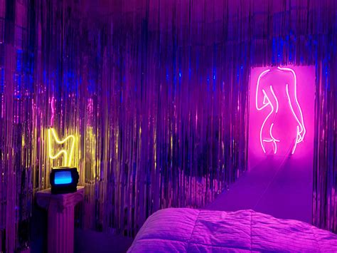 Finally Finished My Bedroom Vaporwaveaesthetics Neon Room Neon Bedroom Vaporwave Room