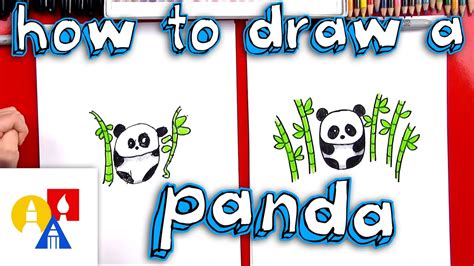 How To Draw A Cartoon Panda Youtube