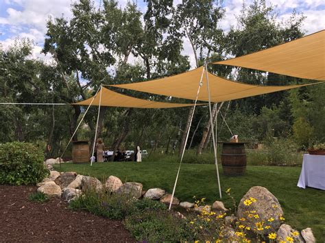 Shade sails by Colorado Event Rentals. | Event planning company, Wedding event planning, Event 