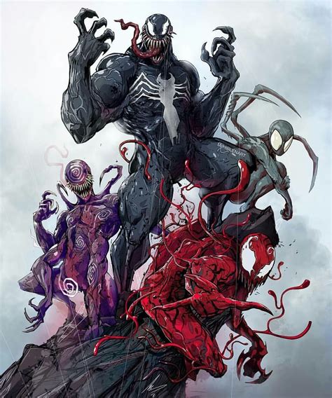 Symbiotes Venom Comics Marvel Comics Art Marvel Villains