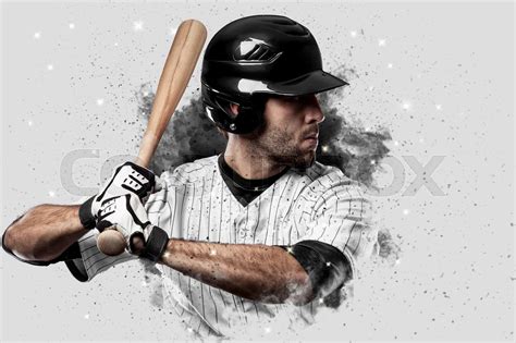 Baseball Player Stock Image Colourbox