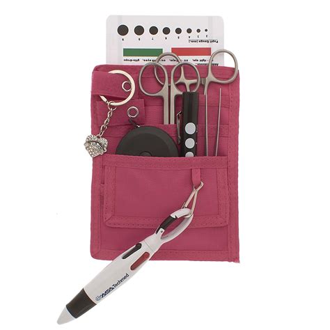 Buy 4 Pockets Nurse Organizer Pouch Stainless Steel Black Tools