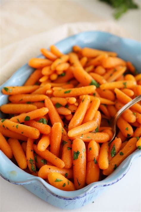 Honey Glazed Baby Carrots Recipe Glazed Baby Carrots Veggie