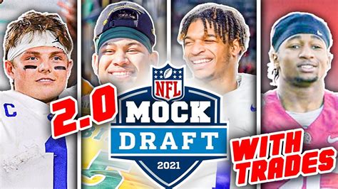 The Official Nfl First Round Mock Draft With Trades Tps