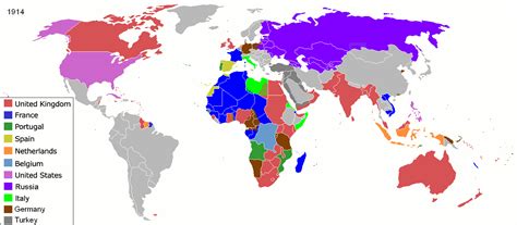 Het Modern Imperialisme Op Het Hoogtepunt In 1914 Wikimedia Commons