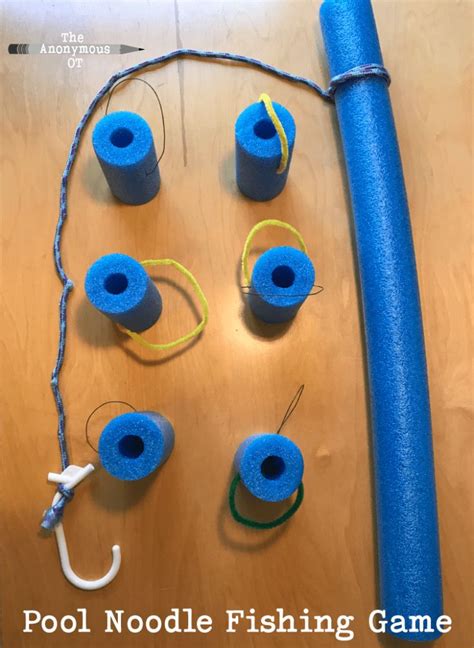 Diy Pool Noodle Fishing Game Fishing Games For Kids Games For