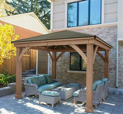 You can also decide which type of wood and hardware that you want to use for your pergola. Buy Large Wooden Gazebo Hot Tub Structure Outdoor Metal Roof Pergola Patio Shelter • 2,199.90 ...
