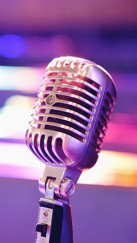 Aesthetic Microphone Closeup Iphone Wallpapers Free Download
