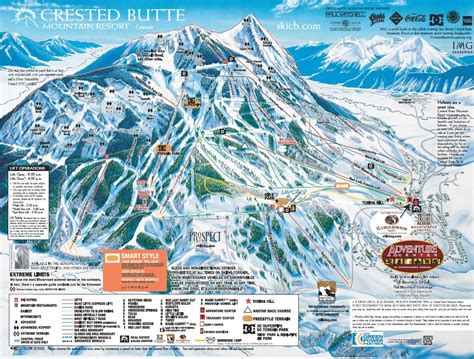 2007 Crested Butte Ski Map Etsy