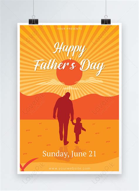 Happy Fathers Day Poster Template Imagepicture Free Download 450013989