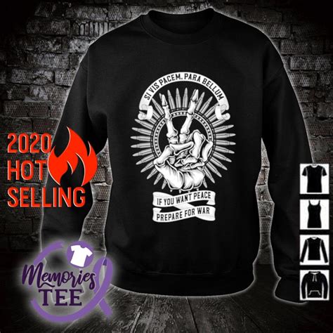 Waiting for you i want to just tell you. Skeleton hand if you want peace prepare for war shirt ...
