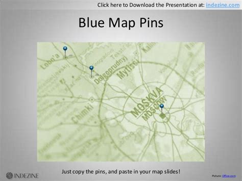 Handmade Slides Map Pins For Powerpoint 01
