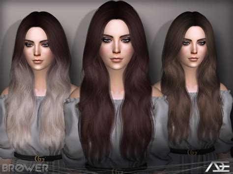 Brower Hair By Adedarma At Tsr Sims 4 Updates