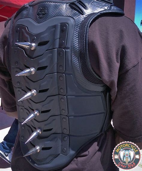 A Photograph Showing The Icon Stryker Motorcycle Vest Customized With