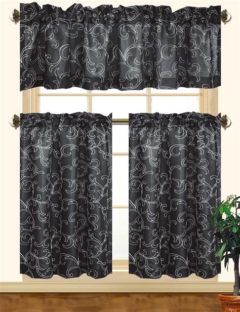Walmart.com has been visited by 1m+ users in the past month Kashi Home Chelsea 3pc Scroll Embroidered Decorative ...