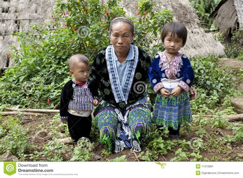 children-of-asia,-ethnic-group-meo,-hmong-stock-image-image-of