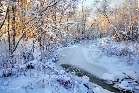 Winter Brook By Pajunen On Deviantart Winter Landscape Deviantart