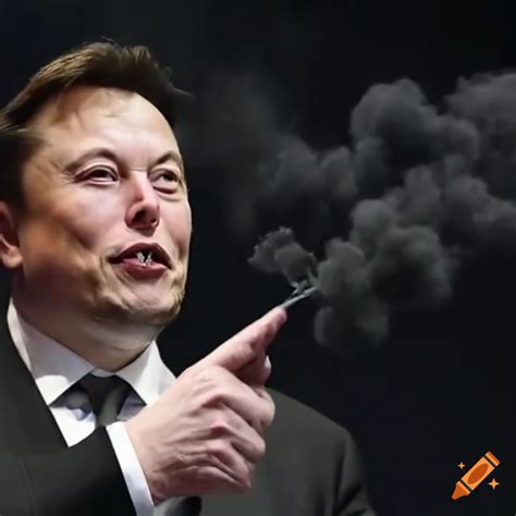 Elon Musk Coughing Smoke On Craiyon