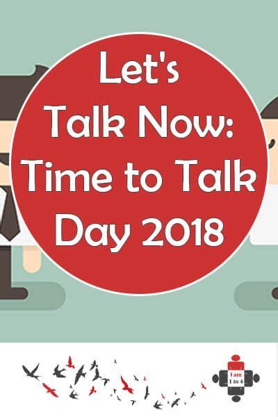 Tomorrow Is Time To Talk Day 2018 It Aims To Get People Talking About