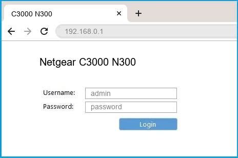 Factory default settings for the apc smartups 3000 wireless router. 192.168.0.1 - Netgear C3000 N300 Router login and password