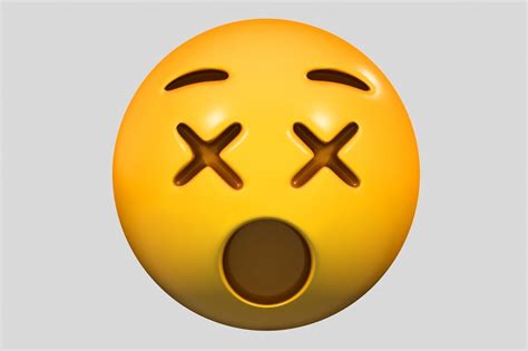 3d Model Valentin Emoji Dizzy Face Cgtrader
