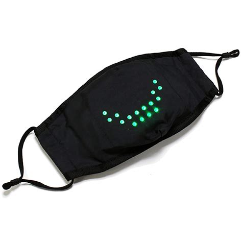 Buy Voice Activated Luminous Led Facemask For Adult Smart Light Up