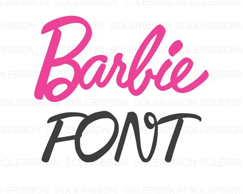 Barbie Alphabet Cursive Font Barbie Svg Barbie File Barbie Etsy