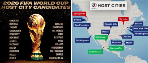 Fifa World Cup 2026 Host Cities Usa Will Host In 11 Cities