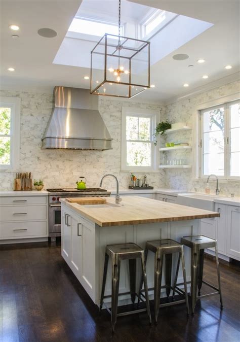 This silver spring, md., kitchen by zoe feldman design uses polished nickel plumbing fixtures, satin brass cabinetry hardware and lacquered brass lighting. Interiors i love // Mixed Metals in the Kitchen - K Sarah ...